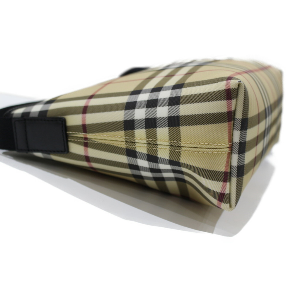 Burberry messenger black Tan bag shoulder Beige check - Picture 4 of 7